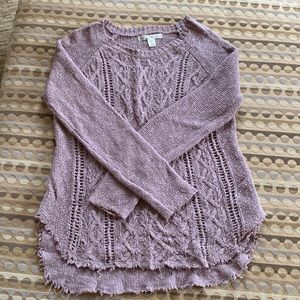 Womens cable knit sweater